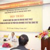 Ông Bùi Văn Tiếng, Chủ tịch Hội Liên hiệp VHNT Đà Nẵng phái biểu tham luận tại Hội thảo